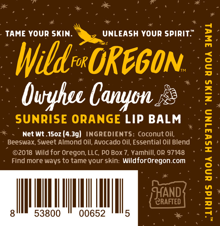 Owyhee Canyon Lip Balm | Sweet Orange | Nourishing & Uplifting