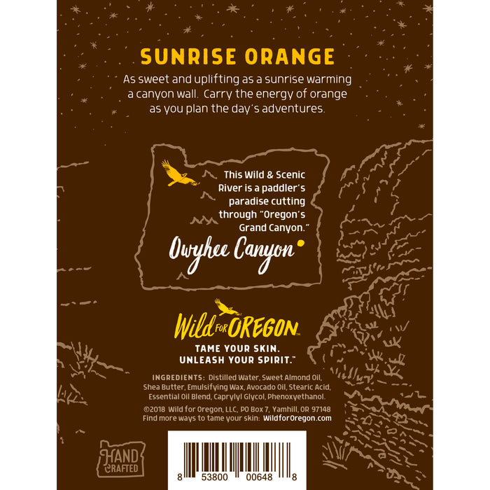 Owyhee Canyon Sunrise Orange | Body Lotion | Moisturizing for Dry Skin