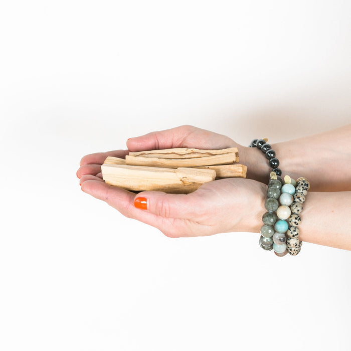 handful of palo santo pieces