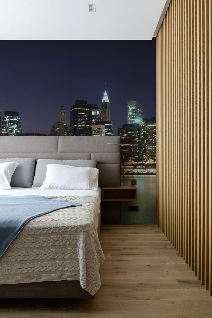 Panorama of Illuminated New York City