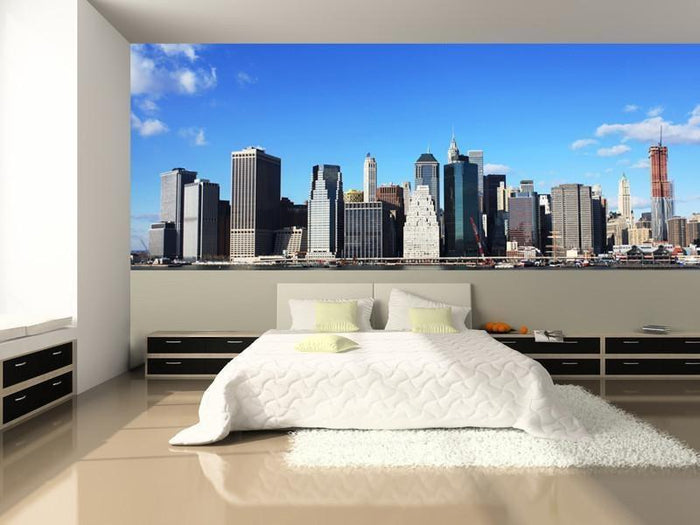 Panoramic New York Skyline Wall Mural-Wall Mural-Eazywallz