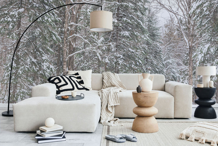Panoramic Snowy Forest 2 Wall Mural