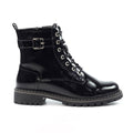 Parlour Black Patent Ankle Boot