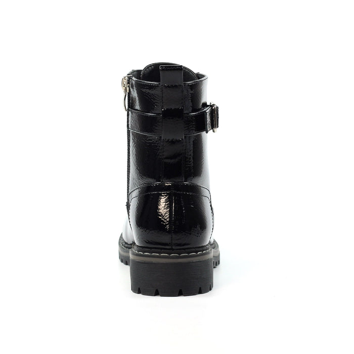 Parlour Black Patent Ankle Boot