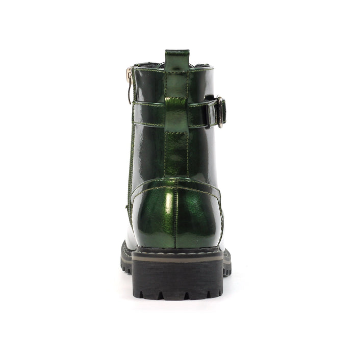 Parlour Green Patent Ankle Boot