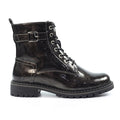 Parlour Grey Patent Ankle Boot