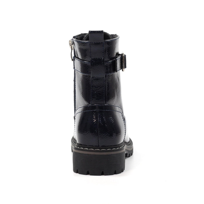Parlour Navy Patent Ankle Boot