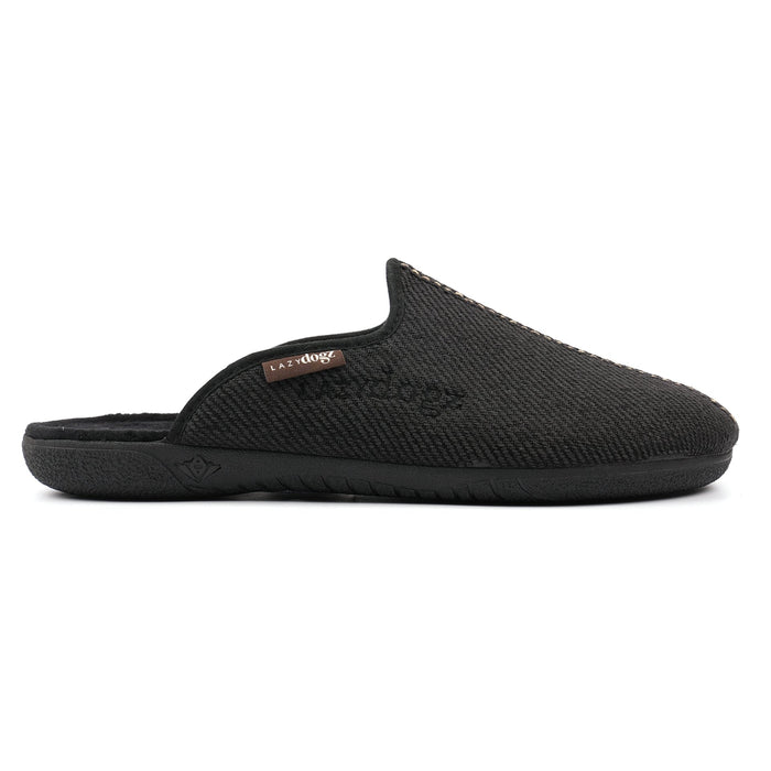 Paul Black Mule Slipper