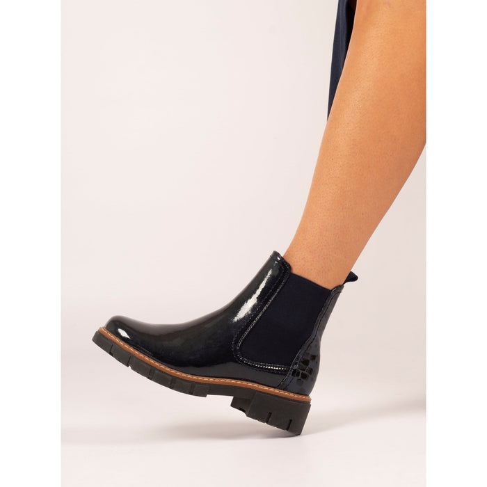 Peace Navy Ankle Boot