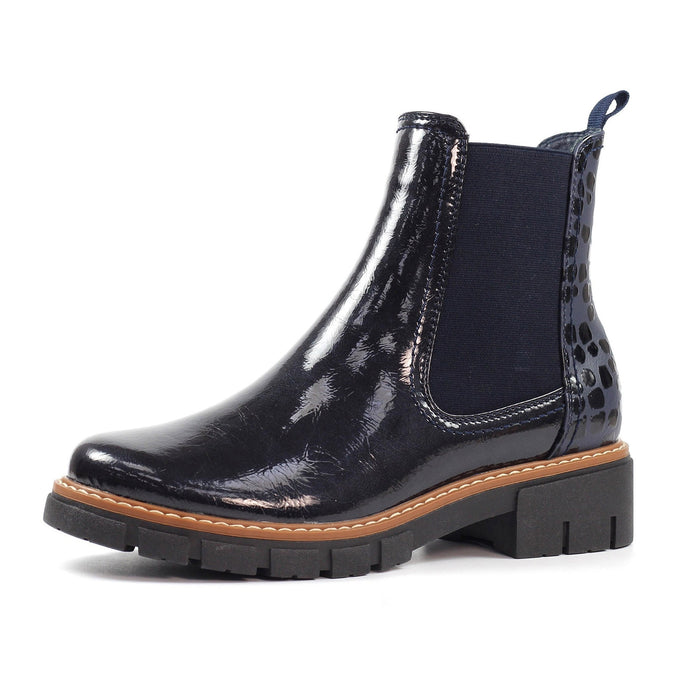 Peace Navy Ankle Boot