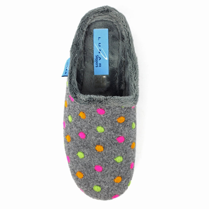 Peanut Grey Mule Slipper