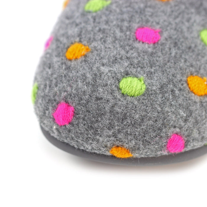 Peanut Grey Mule Slipper
