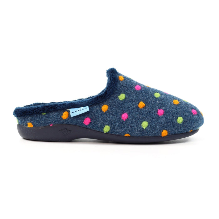 Peanut Navy Mule Slipper