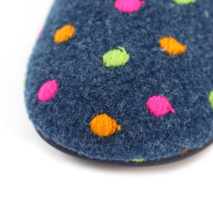 Peanut Navy Mule Slipper