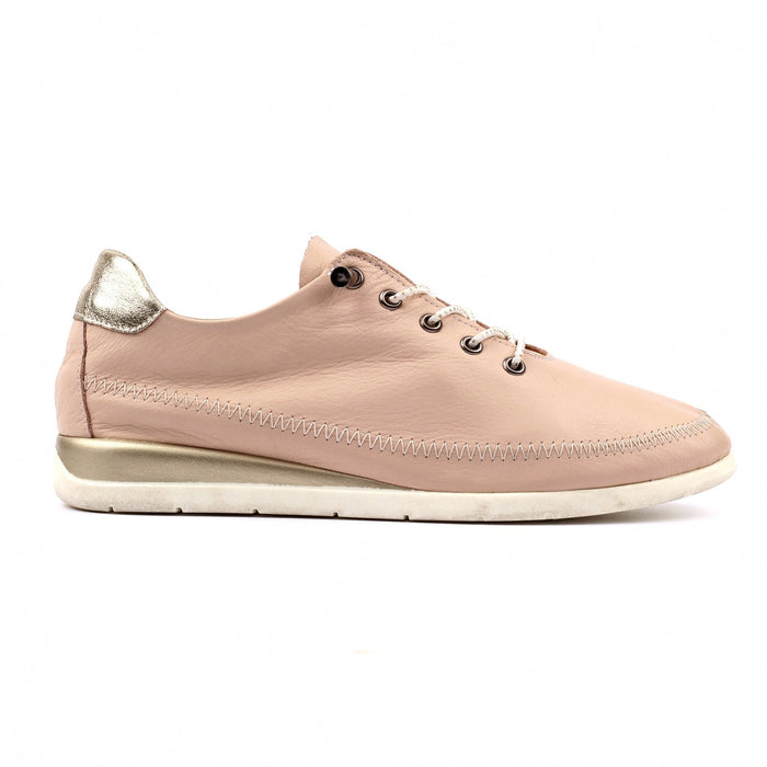 Penelopy Beige Leather Trainer
