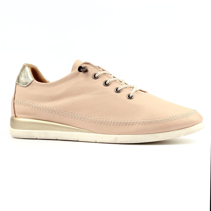 Penelopy Beige Leather Trainer