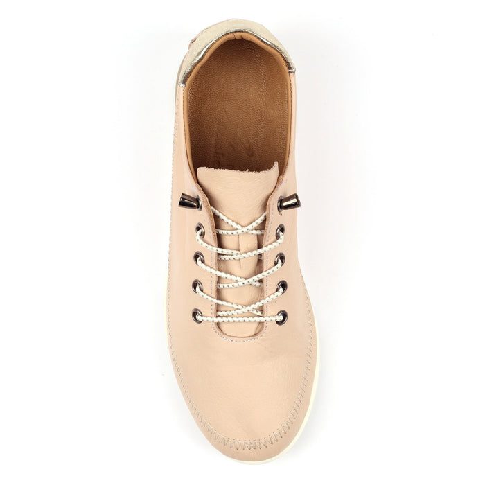Penelopy Beige Leather Trainer