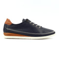 Penelopy Navy Leather Trainer