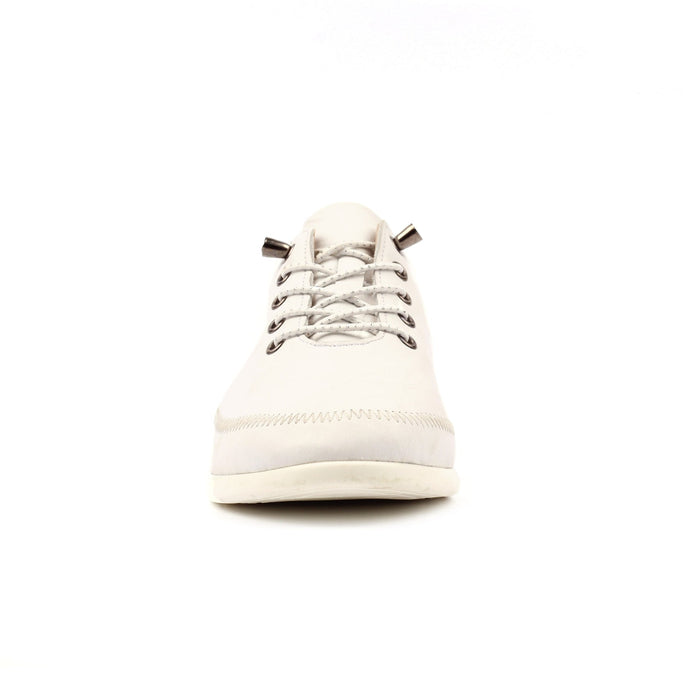 Penelopy White Leather Trainer