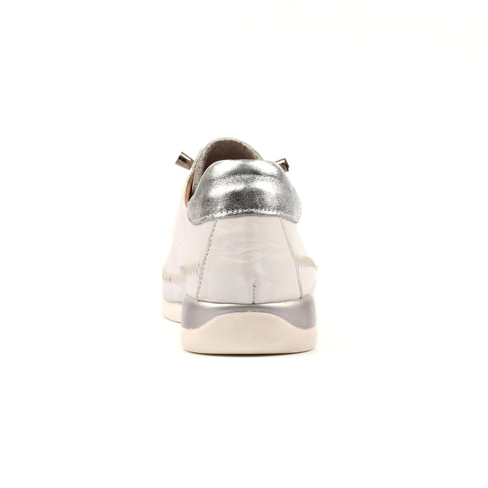 Penelopy White Leather Trainer