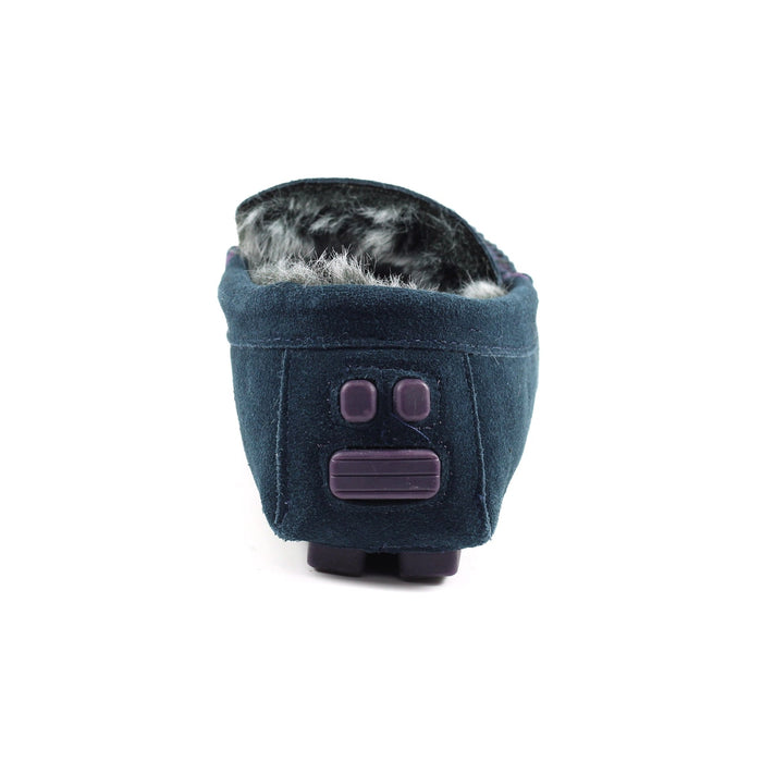 Percy II Blue Suede Slipper