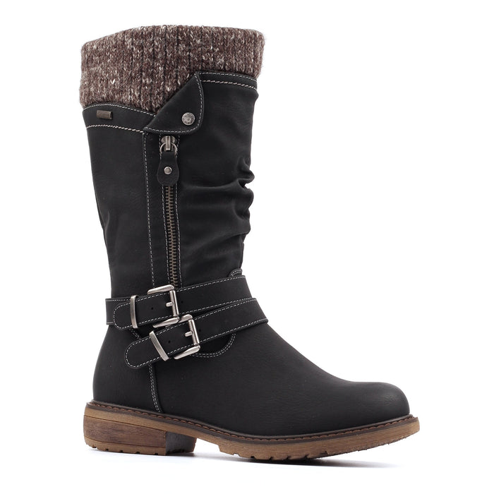 Peyton Black Waterproof Long Boot