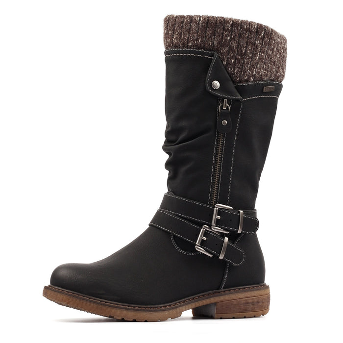 Peyton Black Waterproof Long Boot
