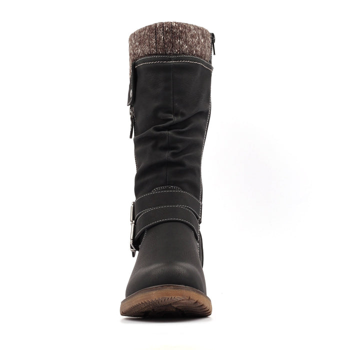 Peyton Black Waterproof Long Boot