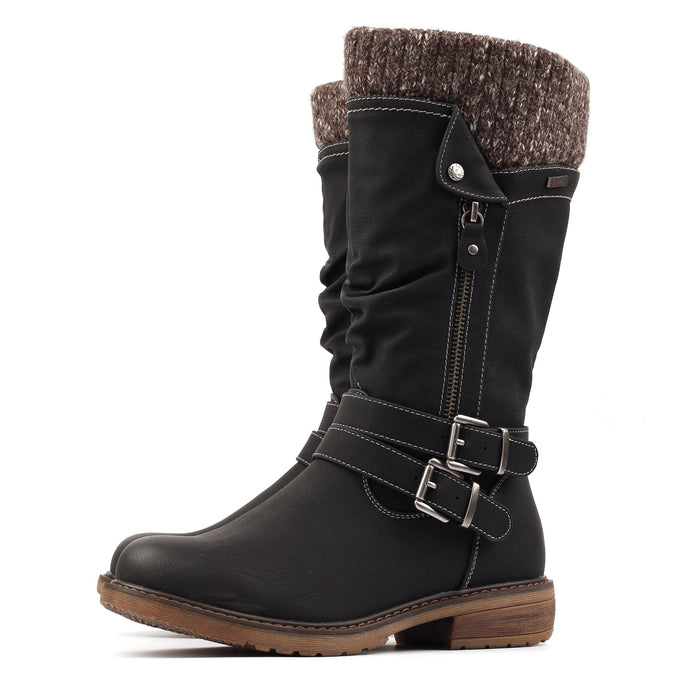 Peyton Black Waterproof Long Boot