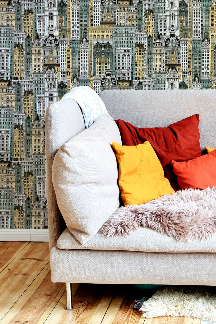 Philadelphia / Yellow & Teal