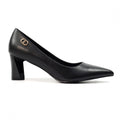 Phoebe Black Court Shoe