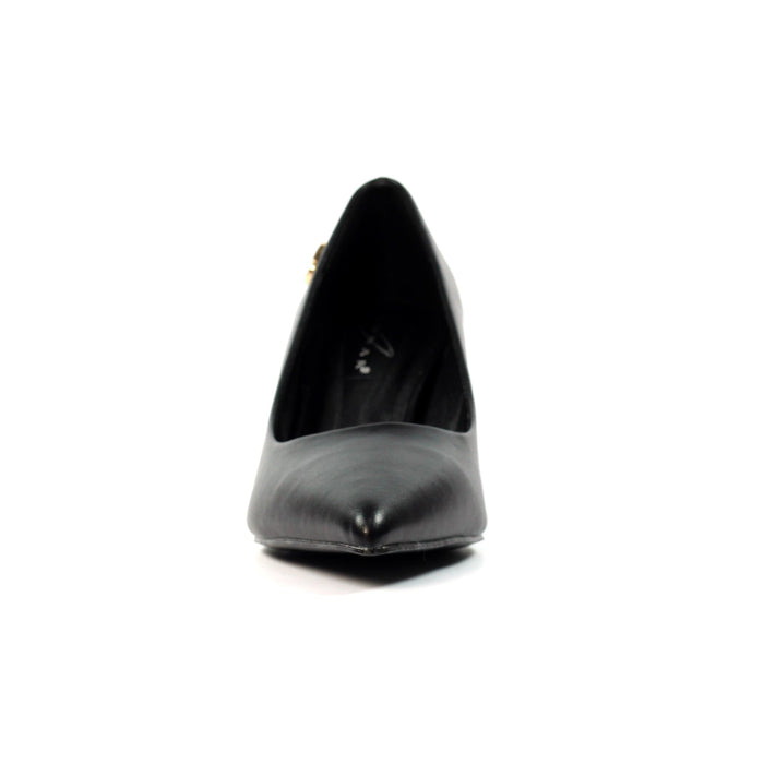 Phoebe Black Court Shoe