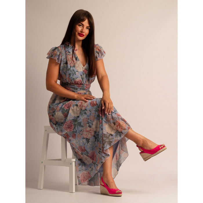 Pia Fuchsia Wedge Shoe
