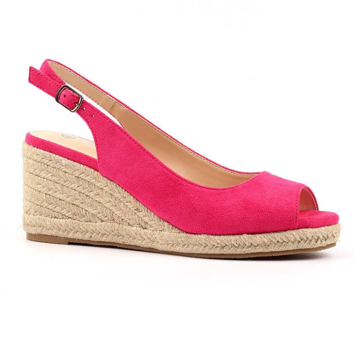 Pia Fuchsia Wedge Shoe
