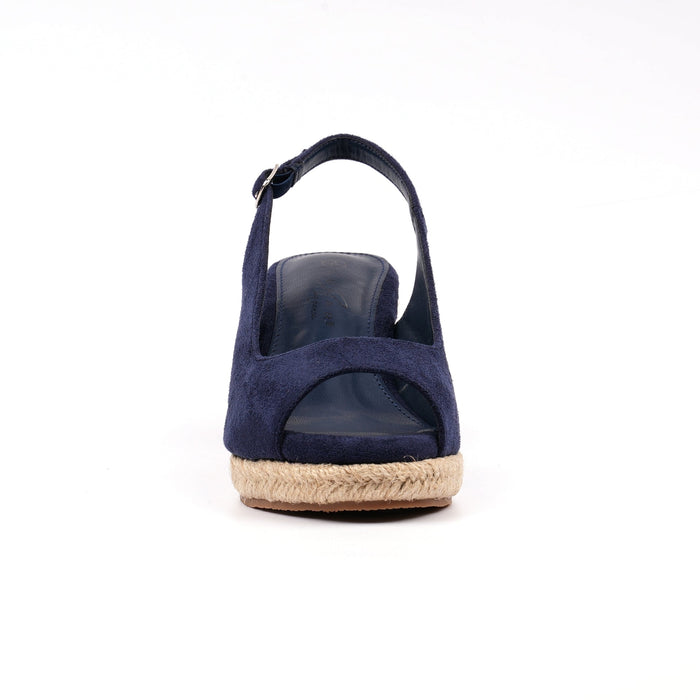 Pia Navy Wedge Shoe
