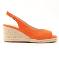 Pia Orange Wedge Shoe