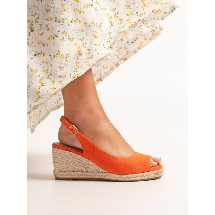 Pia Orange Wedge Shoe