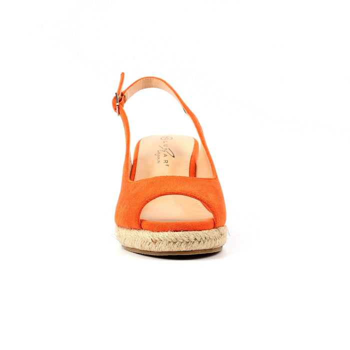 Pia Orange Wedge Shoe