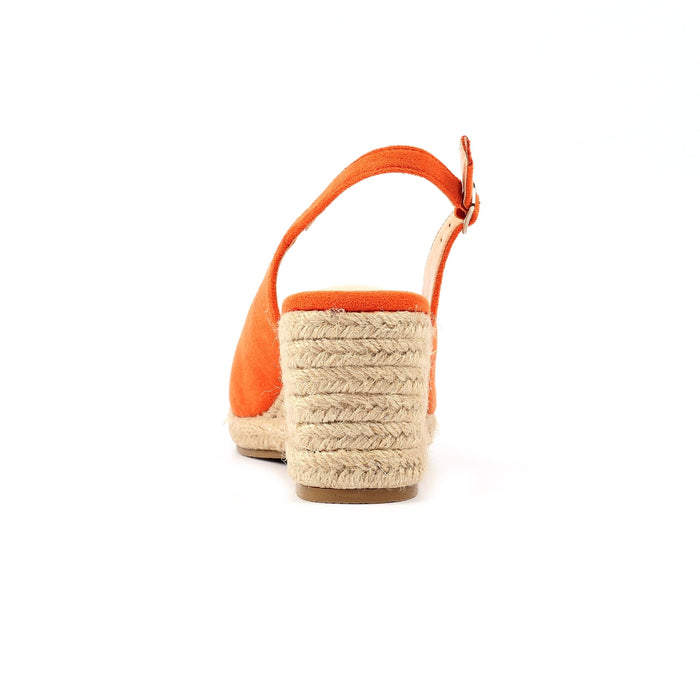 Pia Orange Wedge Shoe