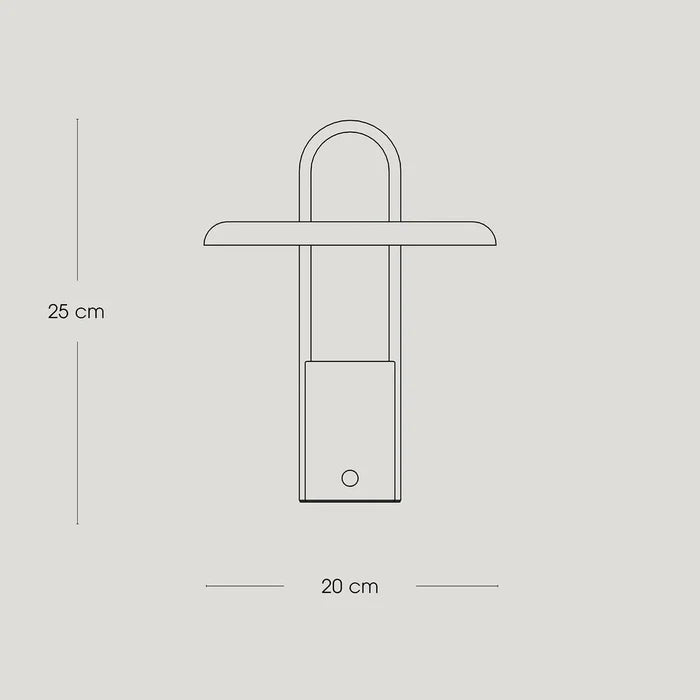 Pier Portable Lamp - Small, Black
