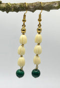 PĪKAKE WITH MALACHITE ACCENTS