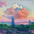 Pink Cloud Classical Painting Wall Mural-Wall Mural-Eazywallz