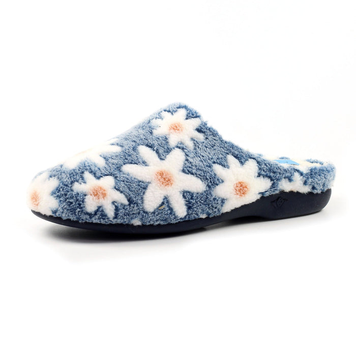 Plumeria Blue Slipper