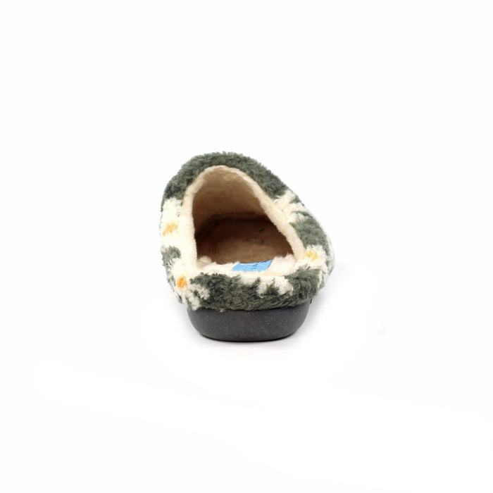 Plumeria Grey Slipper