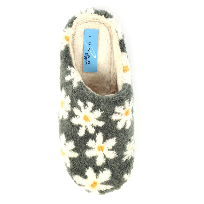 Plumeria Grey Slipper