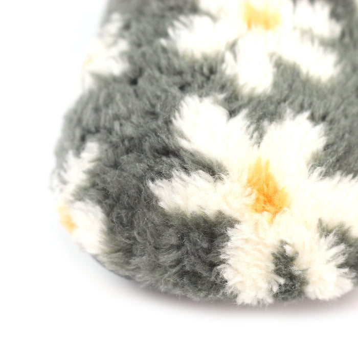 Plumeria Grey Slipper