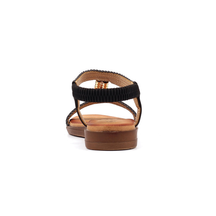 Portofino Black Sandal