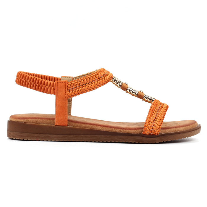 Portofino Orange Sandal