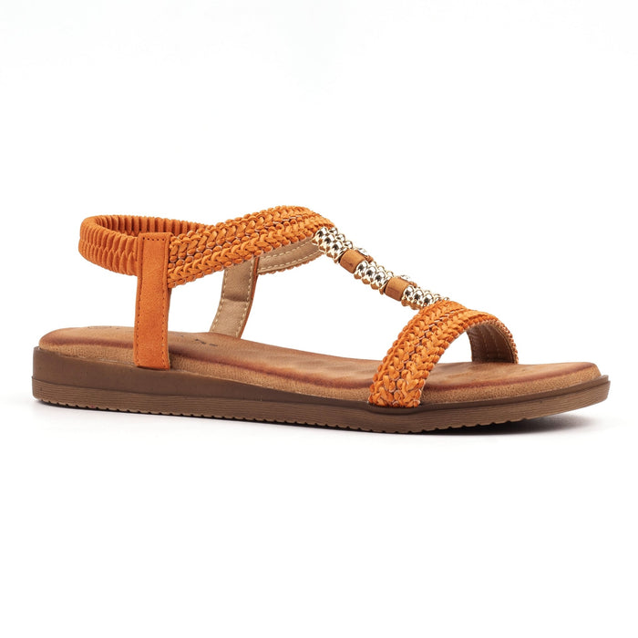 Portofino Orange Sandal