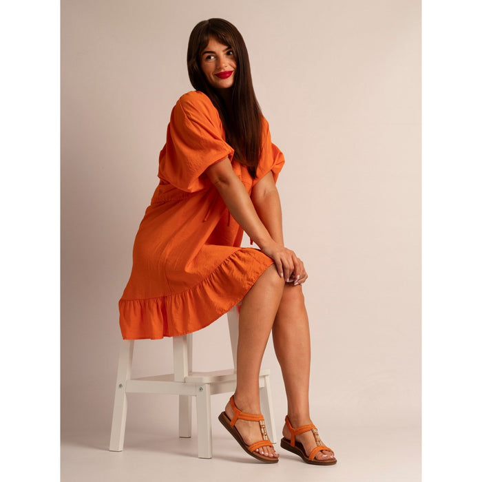 Portofino Orange Sandal